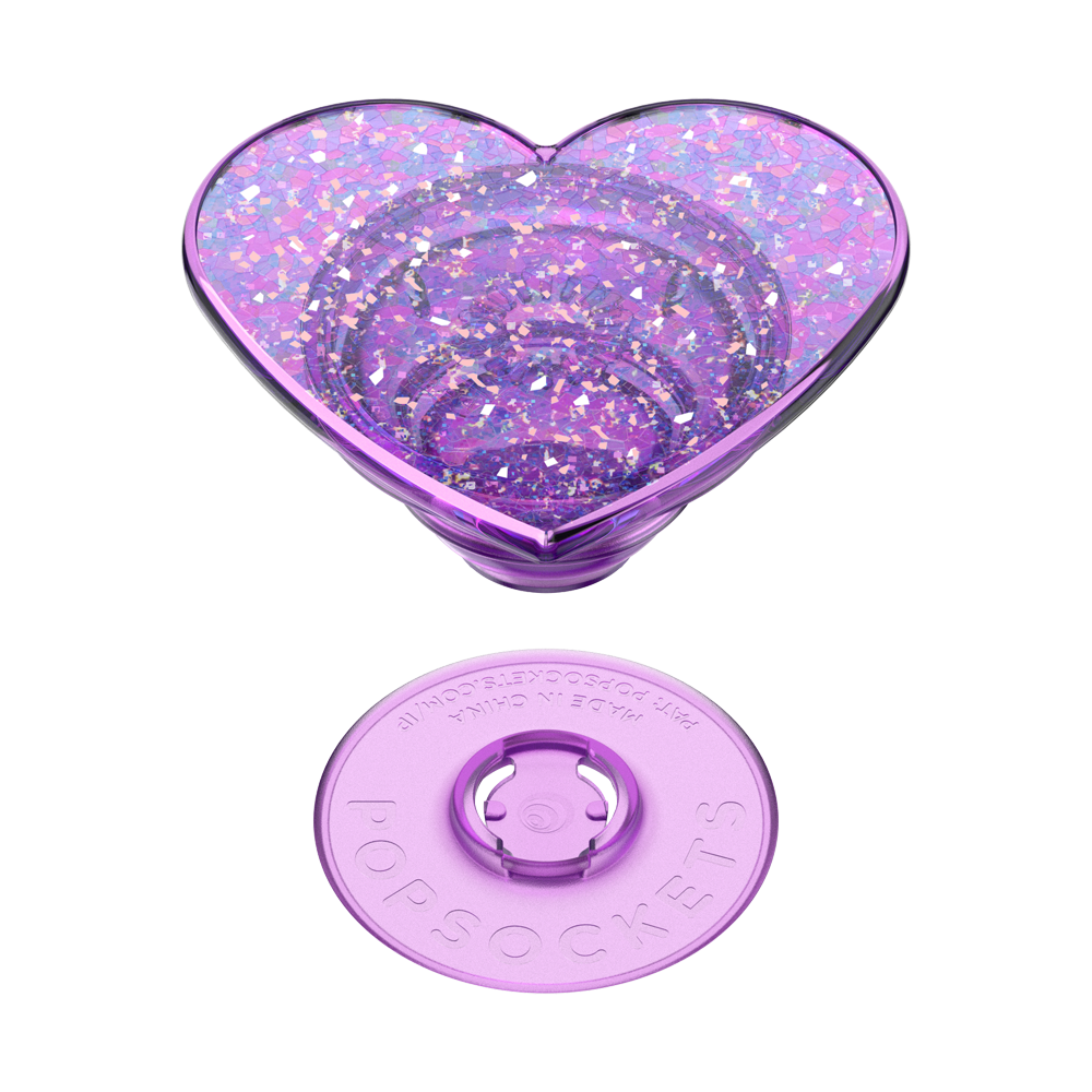 Iridescent Confetti Dreamy Heart — Adhesive PopGrip - US 58379