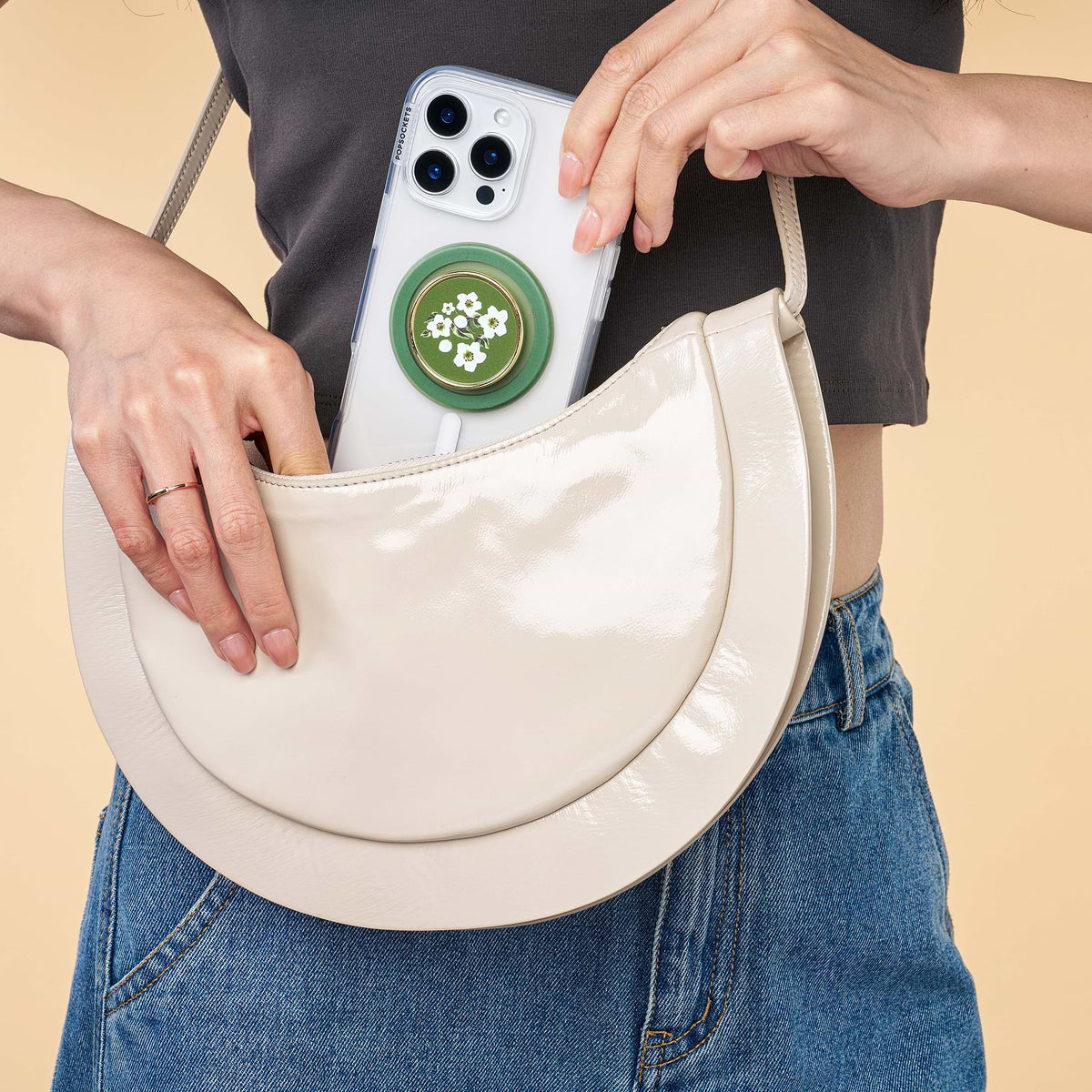 Enamel Floral Relief — MagSafe PopGrip - US 63593