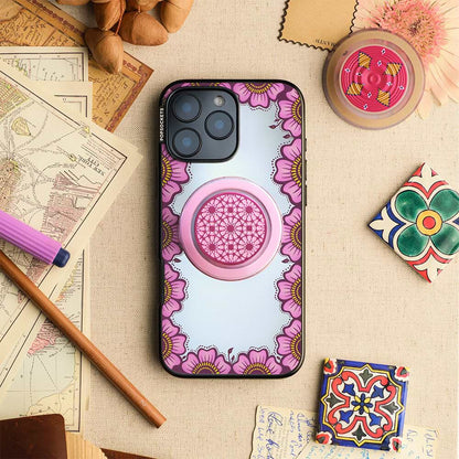 Bonita Border Pink — iPhone 15 Pro Max MagSafe Case - US 43455