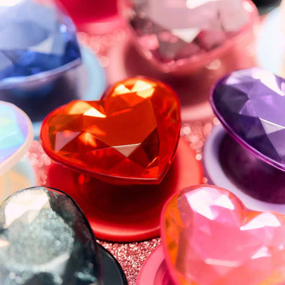 Crystal Heart Black Glitter —  MagSafe PopGrip - US 24872