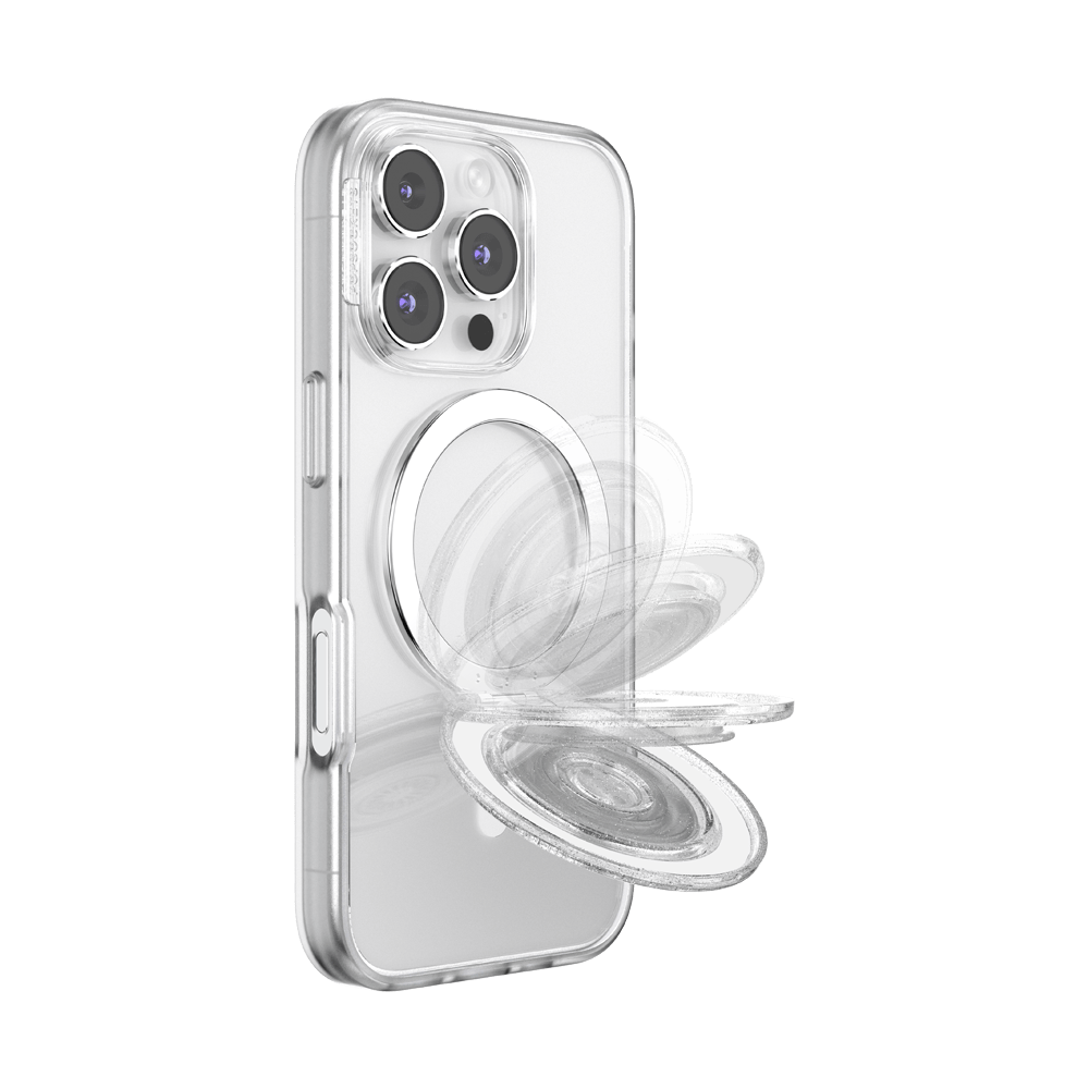 Clear Glitter — MagSafe Kick-Out Grip & Stand - US 84702