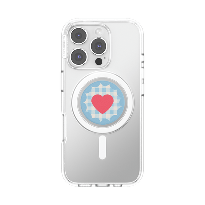 Gingham Heart —  MagSafe PopGrip - US 43553