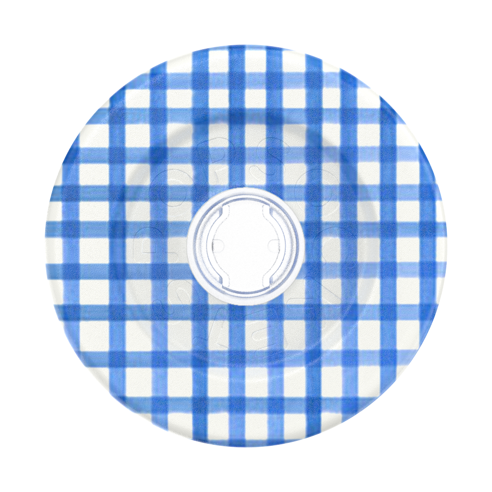 Gingham Blue —  MagSafe Round Base - US 15761