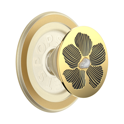 Enamel Mae Flower with Pearl — MagSafe PopGrip - US 23393