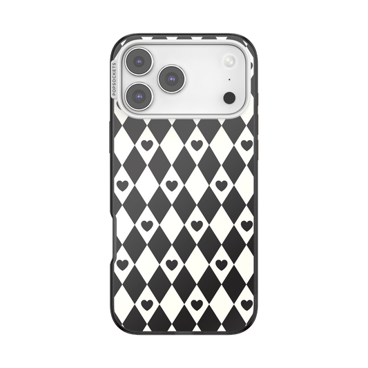 Harlequin Hearts Black — iPhone 17 Pro Max MagSafe Case - US 72482