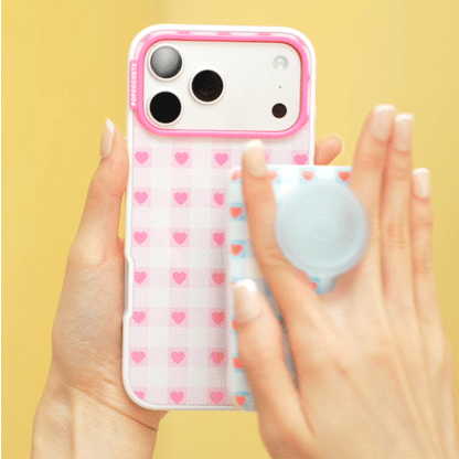 Blush Gingham — iPhone 17 Pro Max MagSafe Case - US 50891